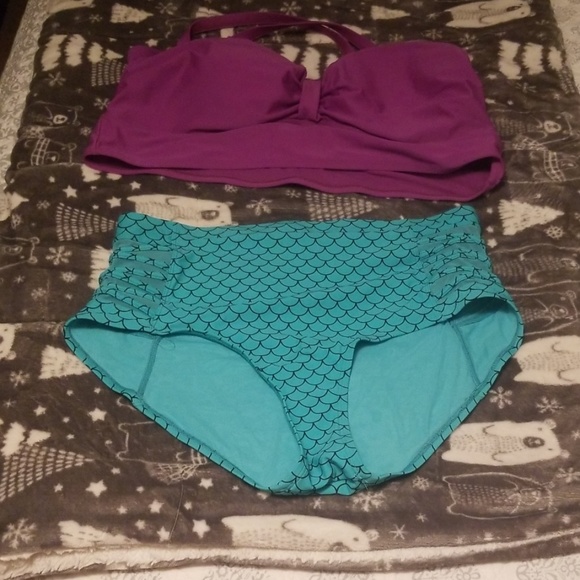 little mermaid plus size swimsuit